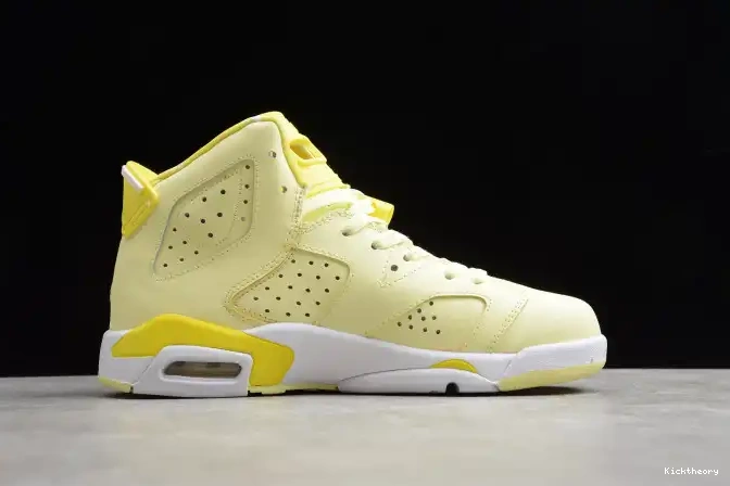 Kick Theory Yellow 6 Floral Dynamic Air Jordan 543390-800 Retro (GS) 0623